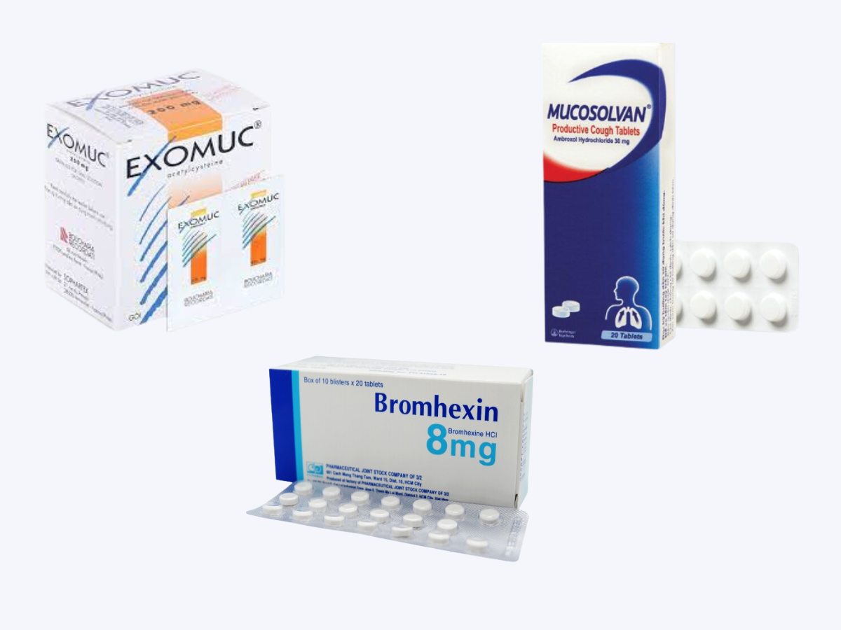 Thuốc trị ho và cảnh báo tác dụng phụ có hại của một số thuốc trị ho 16 Thuốc tiêu đờm trị ho