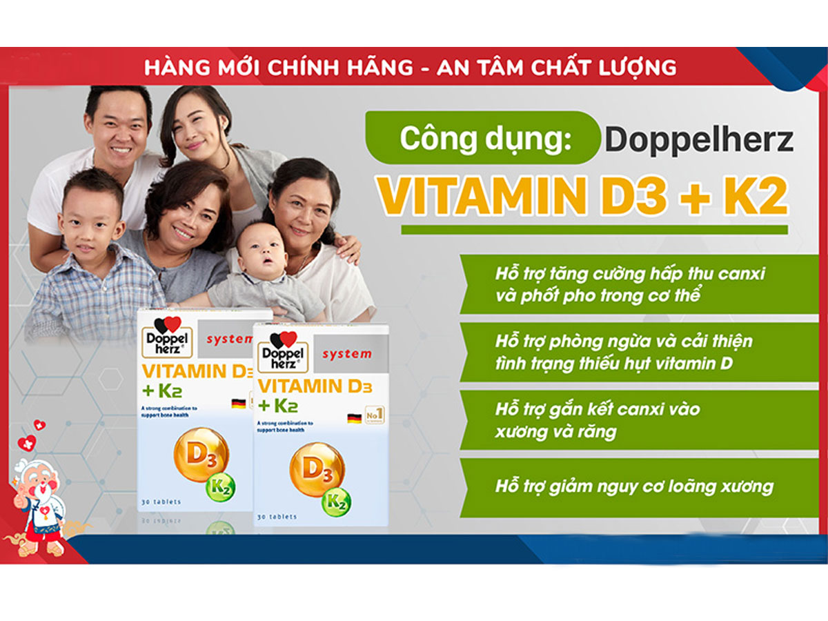 Vitamin D3 + K2 Doppelherz