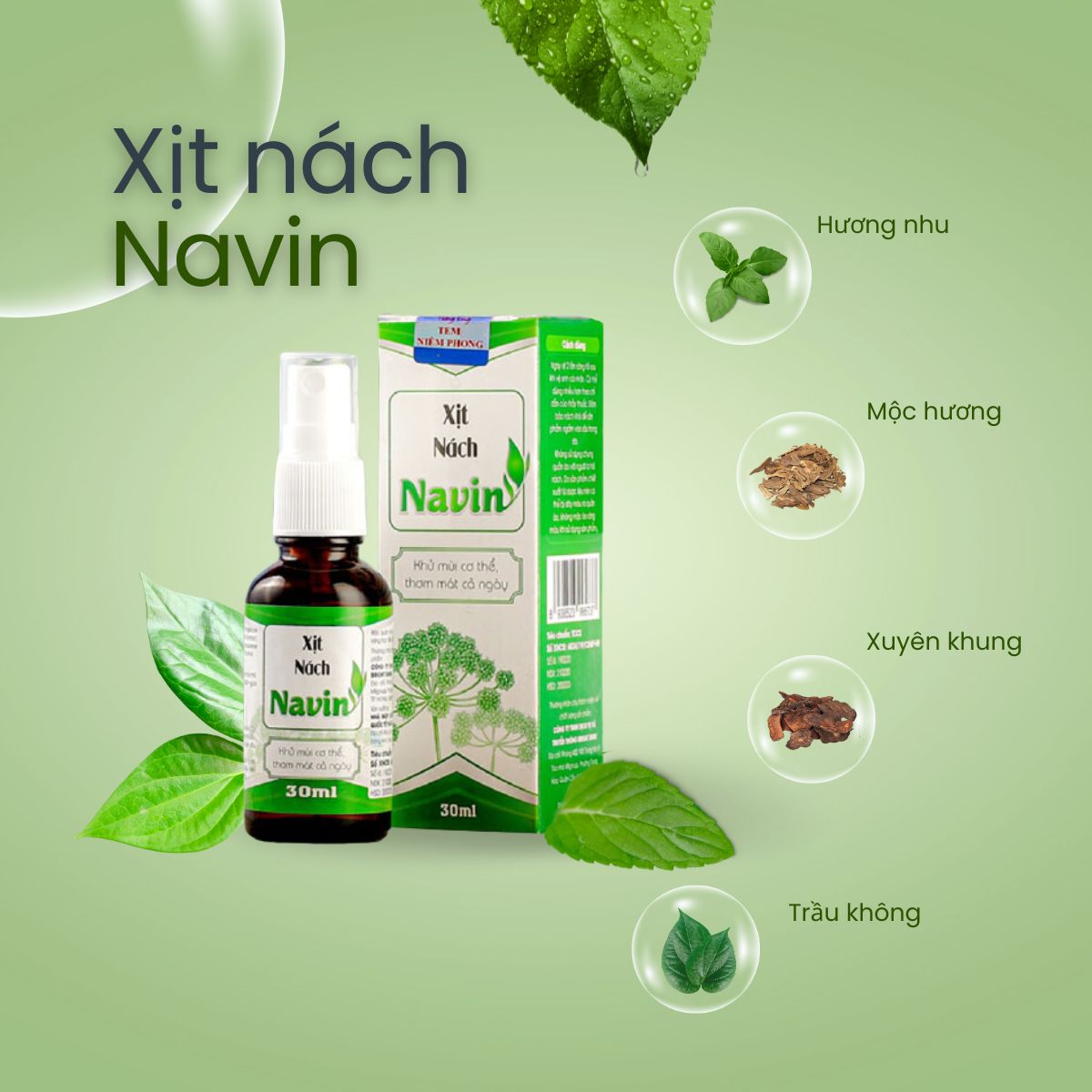 Xịt nách Navin 7 Xịt nách Navin