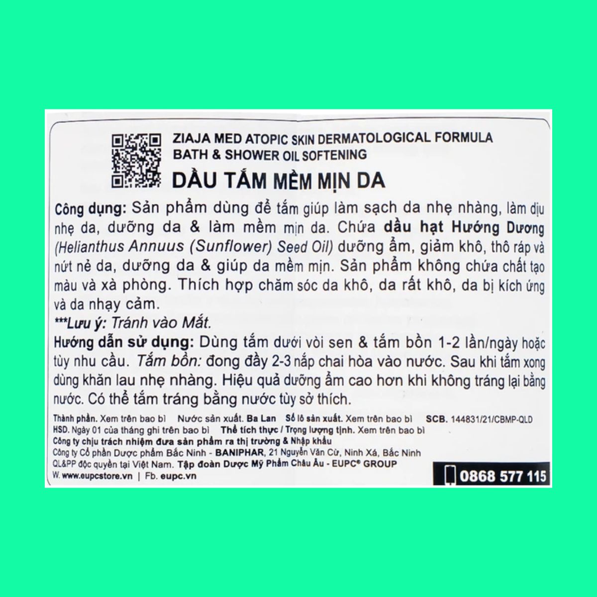 ziaja-med-atopic-sdf-bath-shower-oil-softening-7 Ziaja Med Atopic Skin Dermatological Formula Bath & Shower Oil Softening