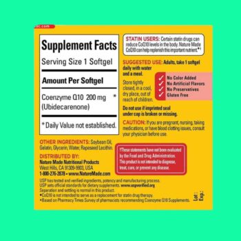 CoQ10 200mg Nature Made 6 CoQ10 200mg Nature Made