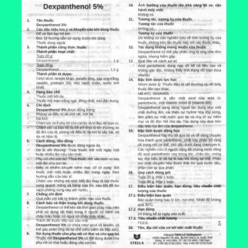 Dexpanthenol 5% STELLA 5 Thuốc Dexpanthenol 5%