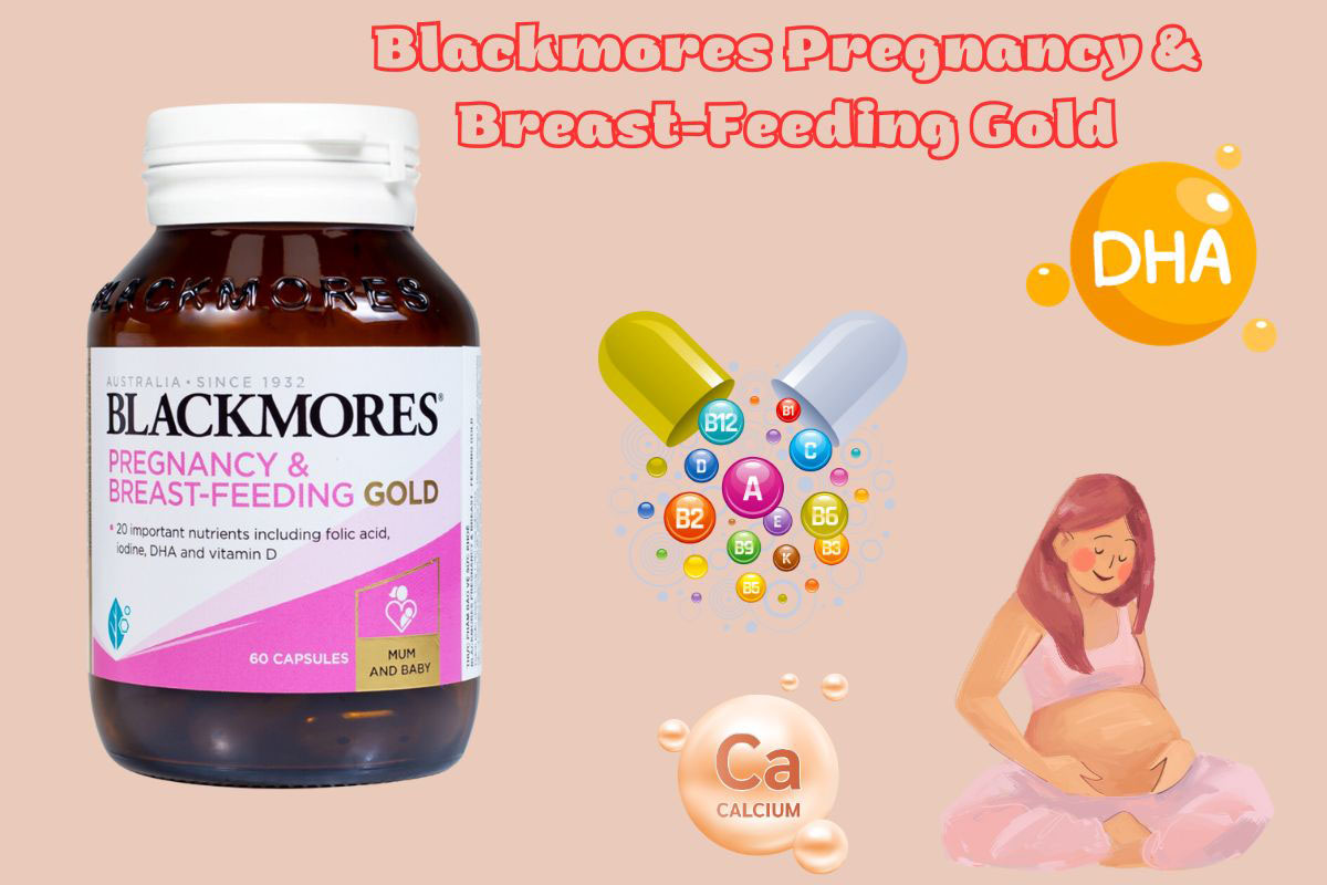 Review 7 viên uống bổ sung DHA cho bà bầu được chị em tin dùng 19 Vitamin DHA Cho Bà Bầu Blackmores Pregnancy & Breast-Feeding Gold