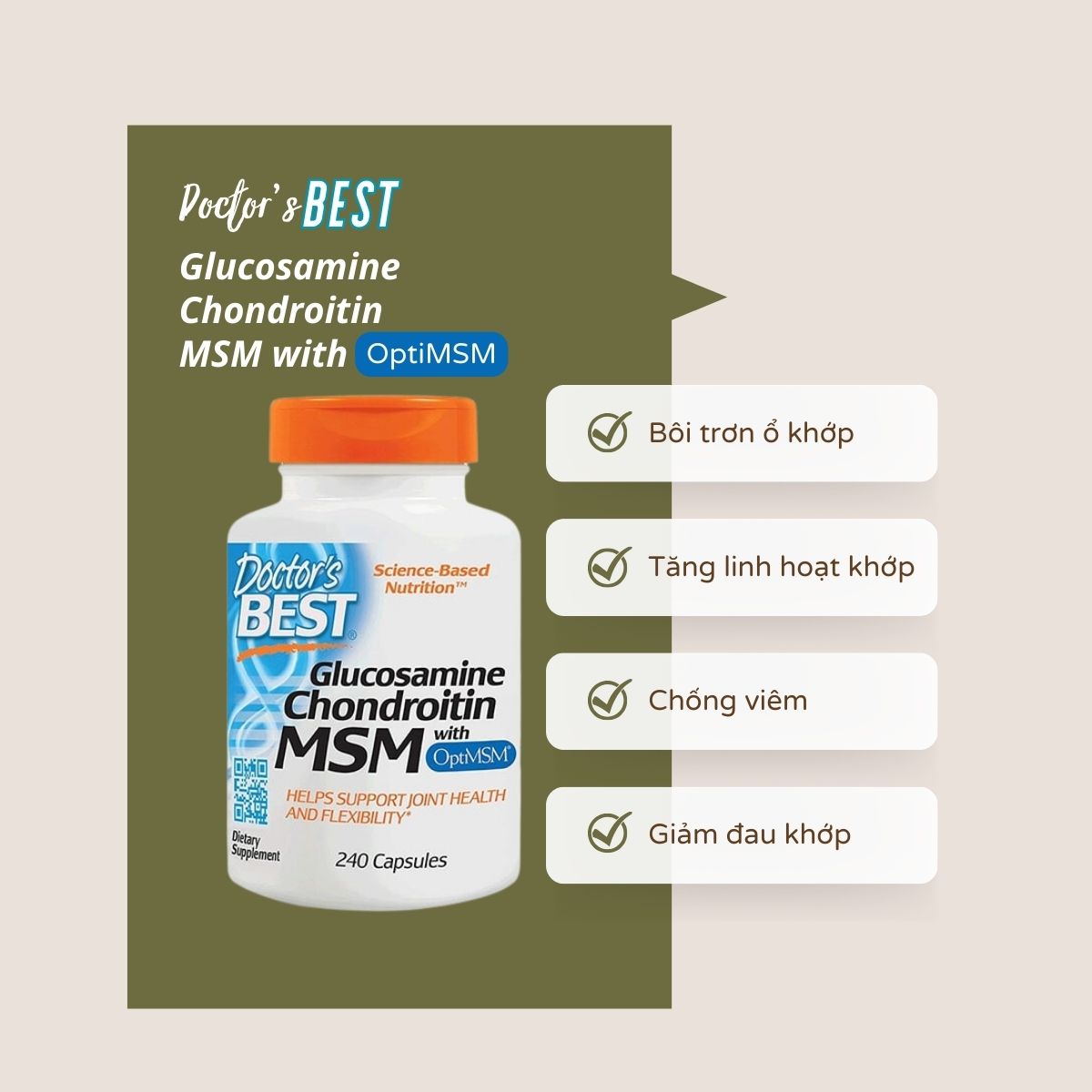 Doctor's Best Glucosamine Chondroitin MSM