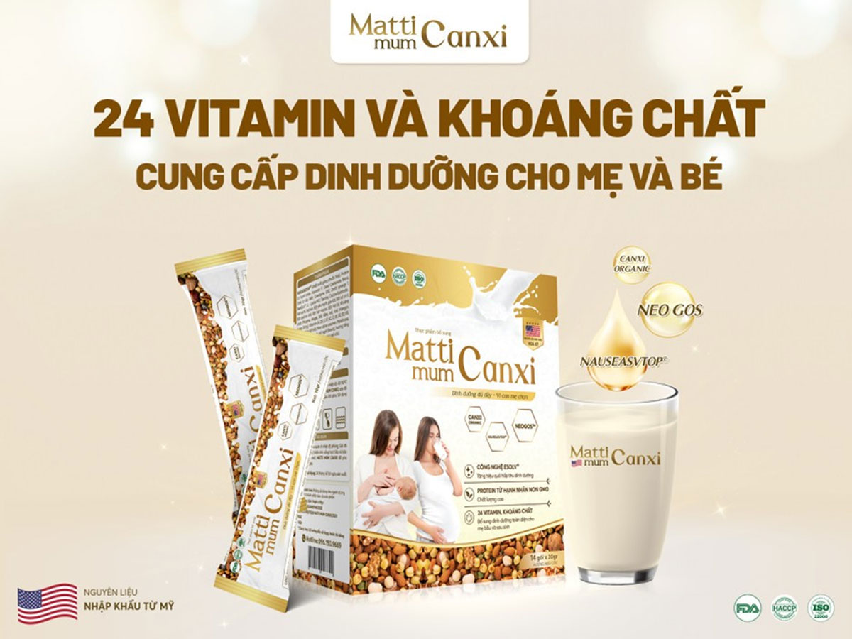 Sữa hạt cho mẹ bầu Matti Mum Canxi