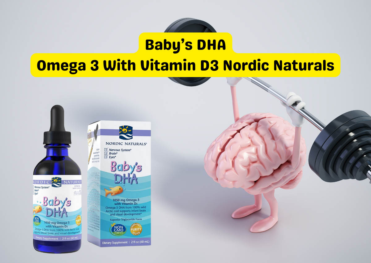 7 loại dầu cá Omega 3 cho trẻ em được nhiều chuyên gia khuyên dùng 24 Baby’s DHA Omega 3 With Vitamin D3 Nordic Naturals
