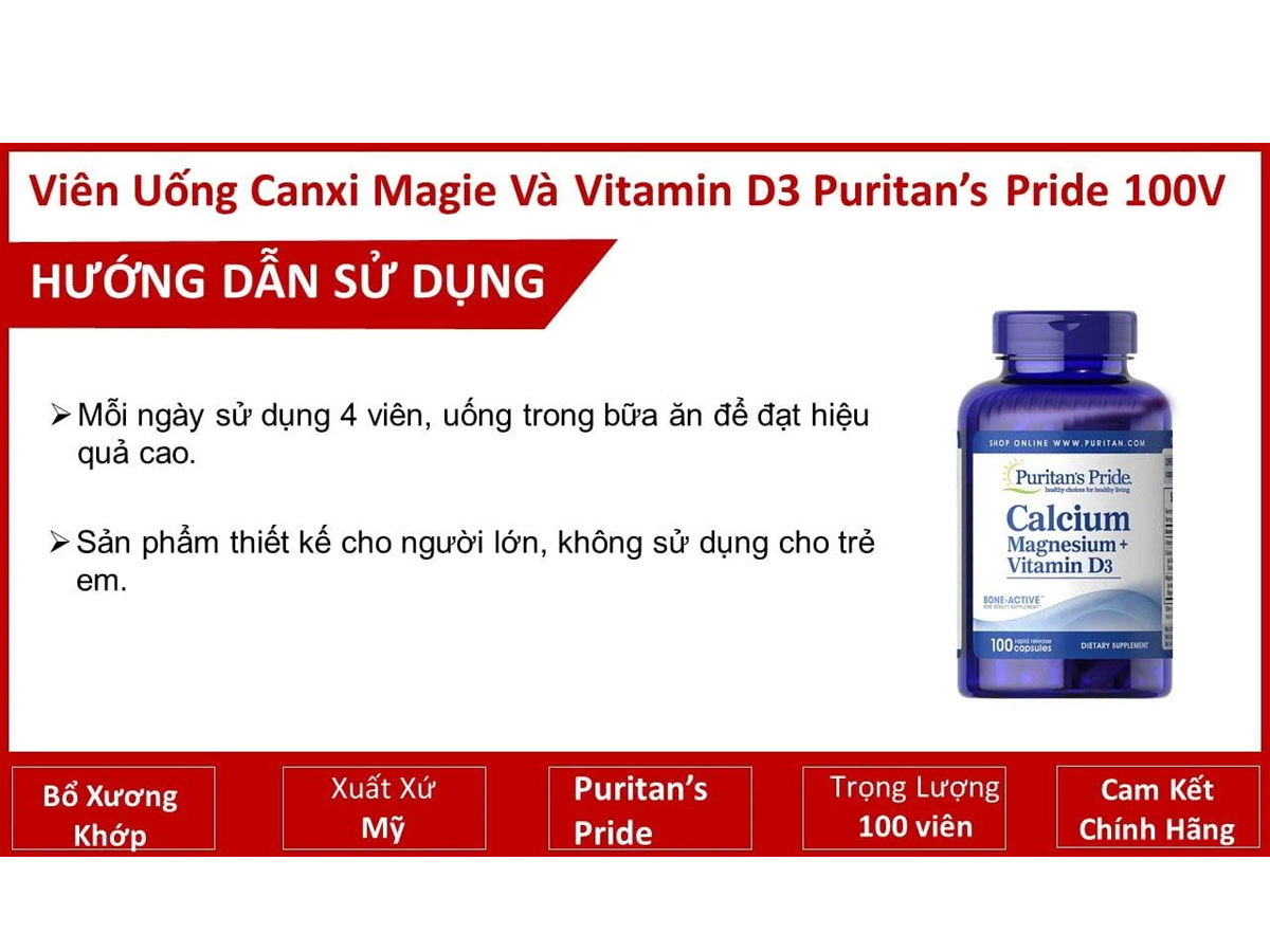 Puritan's Pride Calcium Magnesium + Vitamin D3 15 Puritan's Pride Calcium Magnesium + Vitamin D3