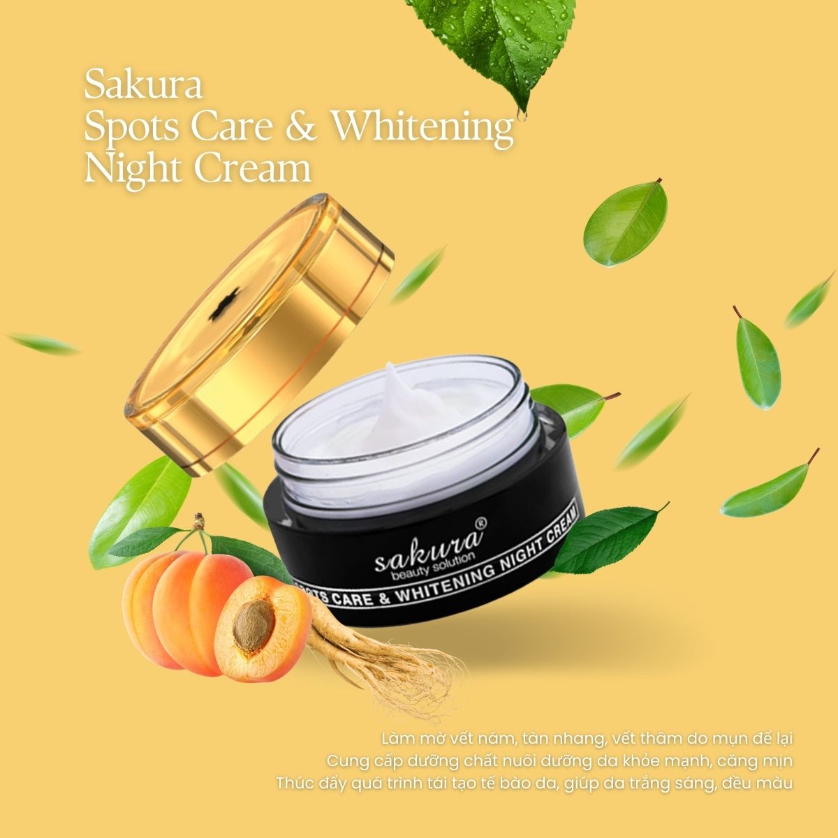 Sakura Spots Care & Whitening Night Cream 9 Sakura Spots Care & Whitening Night Cream