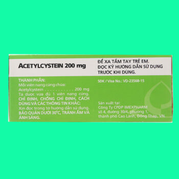 Acetylcystein 200mg VNA Imexpharm