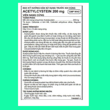 Acetylcystein 200mg VNA Imexpharm