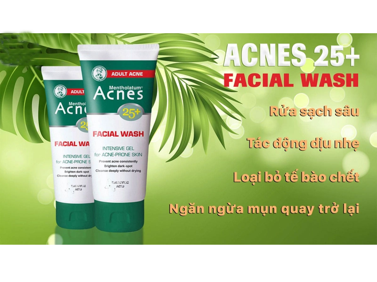 Sữa rửa mặt Acnes 25+ Facial Wash 9 Sữa rửa mặt Acnes 25+ Facial Wash