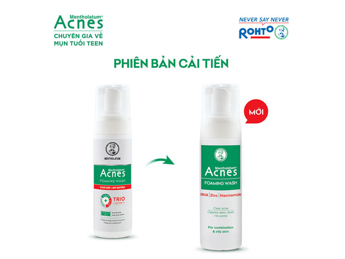 Dung dịch tạo bọt Acnes Foaming Wash 12 Dung dịch tạo bọt Acnes Foaming Wash