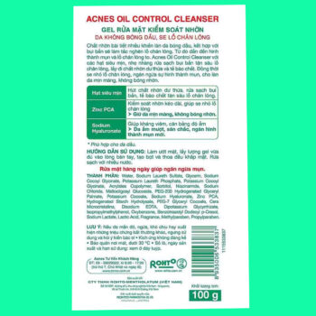 Sữa rửa mặt Acnes Oil Control Cleanser
