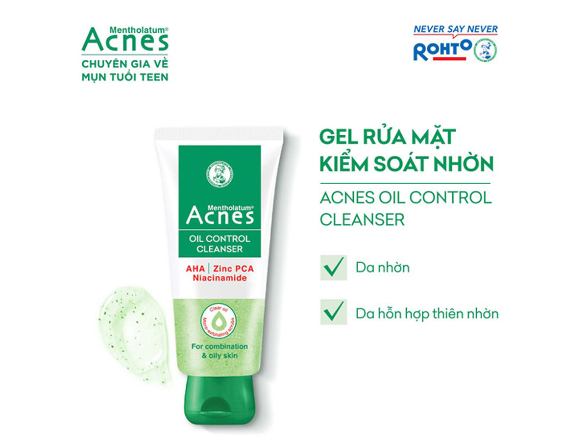 Sữa rửa mặt Acnes Oil Control Cleanser