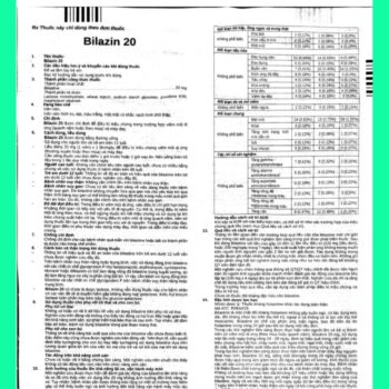 Thuốc Bilazin 20
