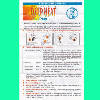 Deep Heat Rub Plus 30g 8 Deep Heat Rub Plus 30g
