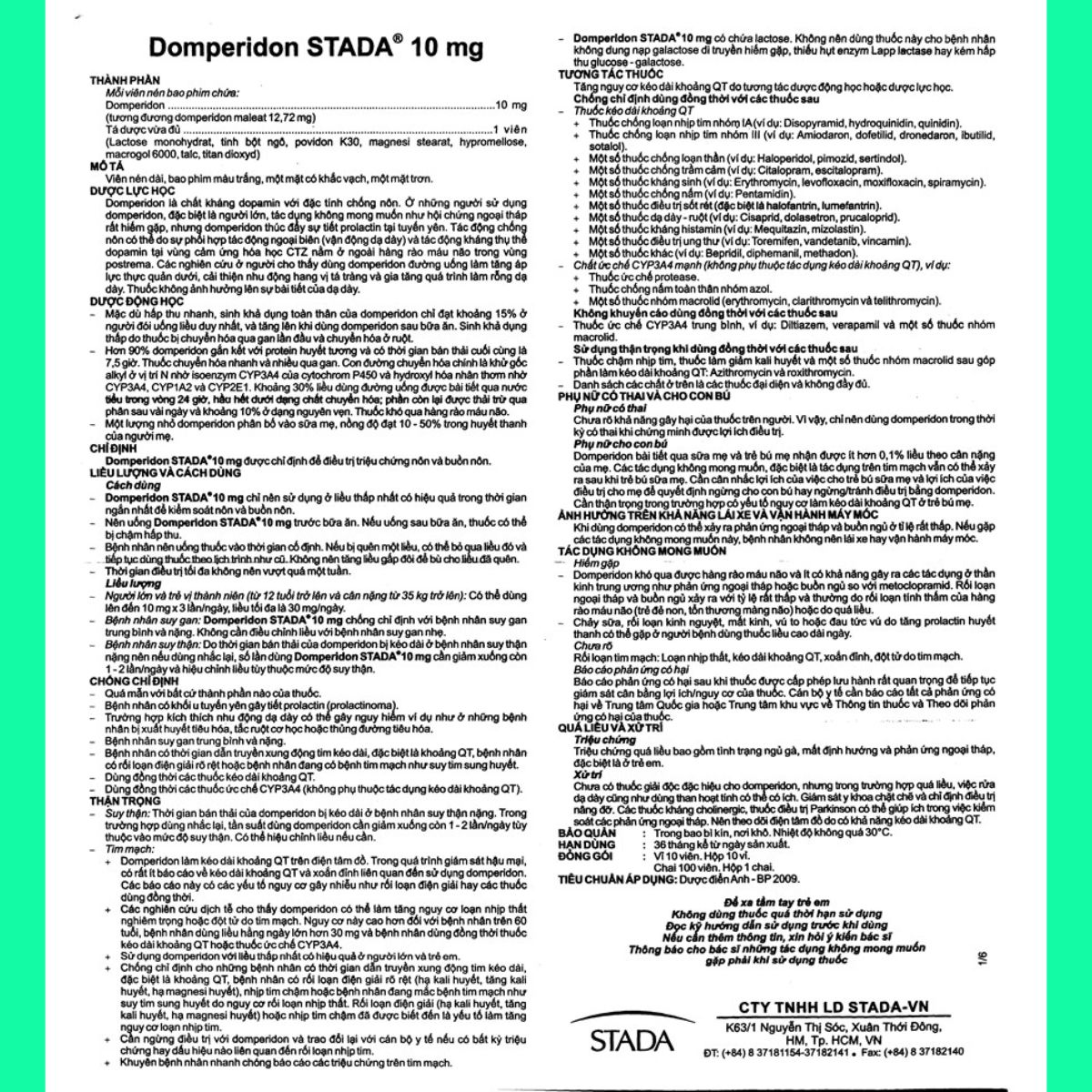 domperidone-stella-10mg-6 Thuốc Domperidone STELLA 10mg