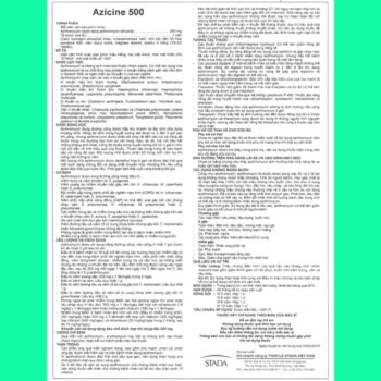 Azicine 500 5 Thuốc Azicine 500