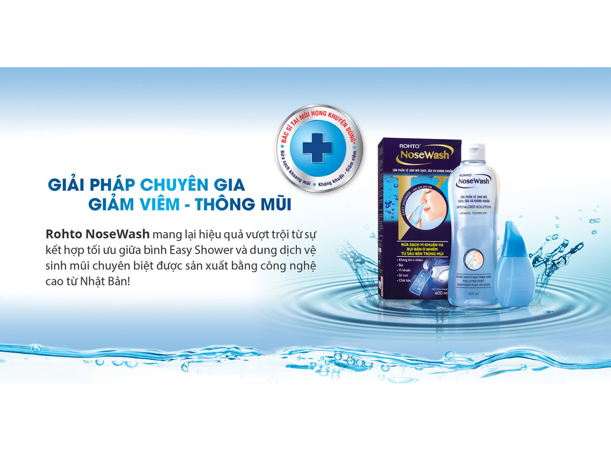 Bộ vệ sinh mũi Rohto NoseWash 17 Bộ vệ sinh mũi Rohto NoseWash