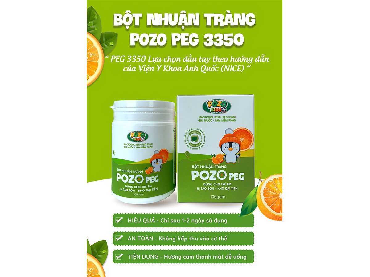 Bột nhuận tràng Pozo Peg 19 Bột nhuận tràng Pozo Peg