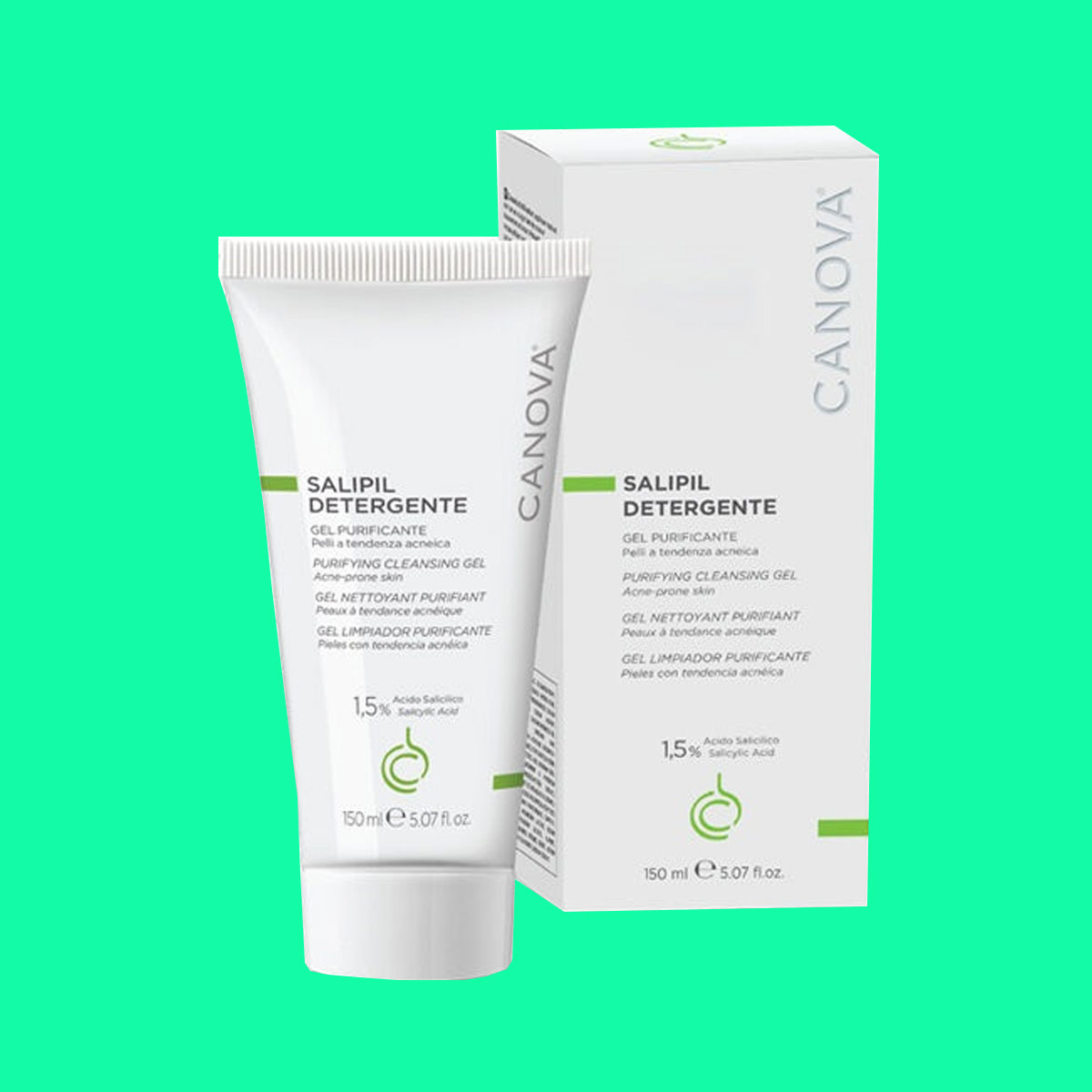 canova-salipil-detergente-purifying-cleansing-gel-150ml-1 Sữa rửa mặt Canova Salipil Detergente Purifying Cleansing Gel 150ml