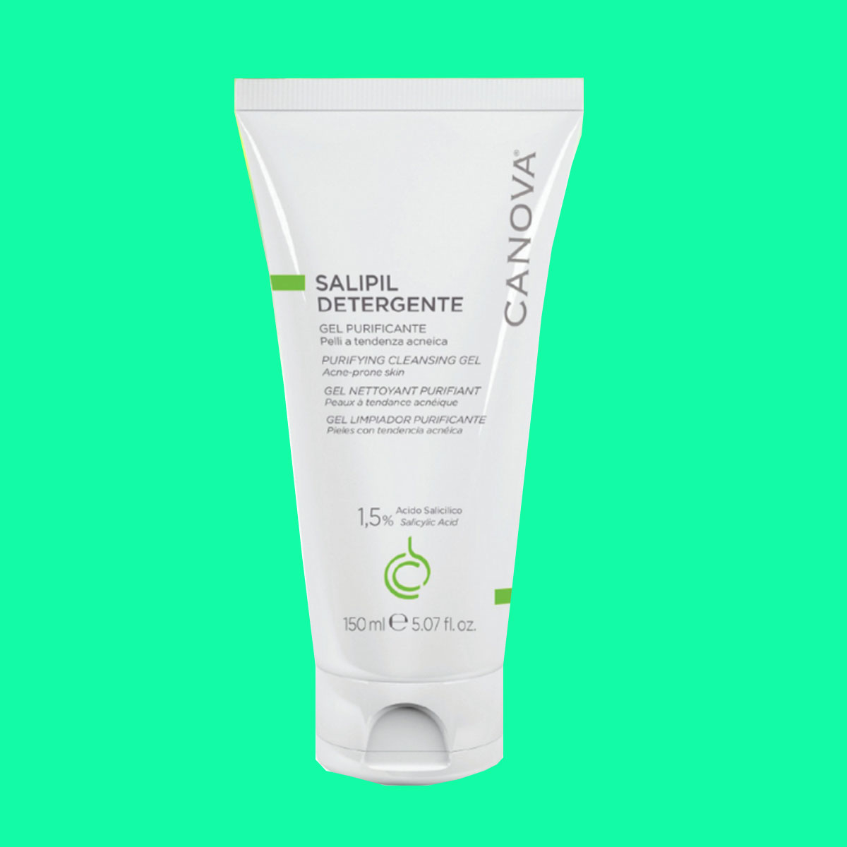 canova-salipil-detergente-purifying-cleansing-gel-150ml-4 Sữa rửa mặt Canova Salipil Detergente Purifying Cleansing Gel 150ml