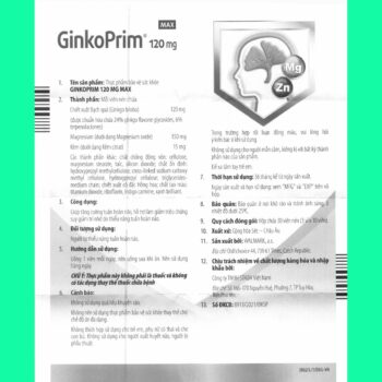 GinkoPrim Max 120mg 9 GinkoPrim Max 120mg