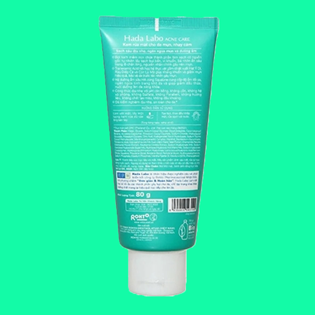 hada-labo-acne-care-calming-cleanser-2 Sữa rửa mặt Hada Labo Acne Care Calming Cleanser