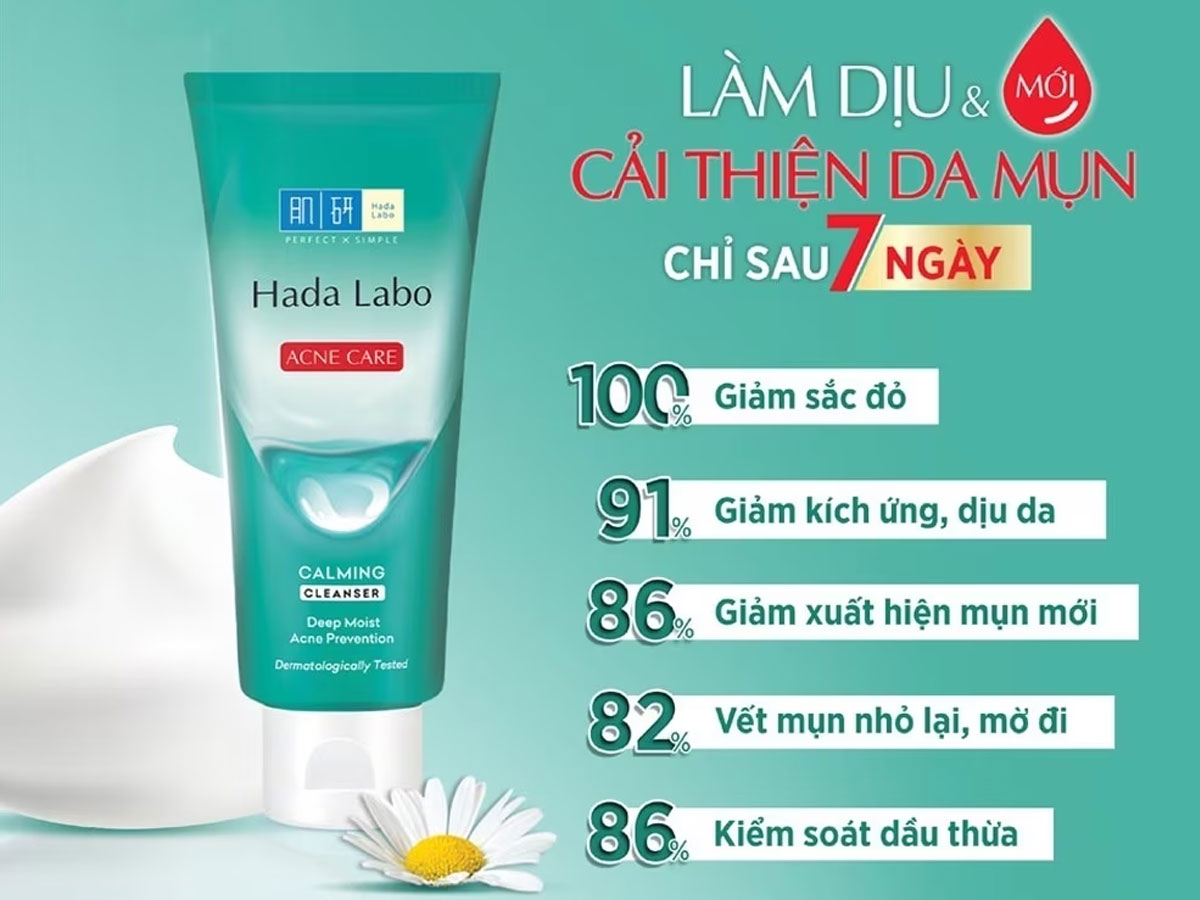 Sữa rửa mặt Hada Labo Acne Care Calming Cleanser 13 Sữa rửa mặt Hada Labo Acne Care Calming Cleanser