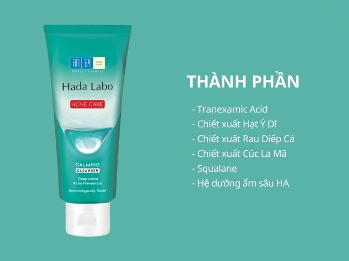 Sữa rửa mặt Hada Labo Acne Care Calming Cleanser 14 Sữa rửa mặt Hada Labo Acne Care Calming Cleanser