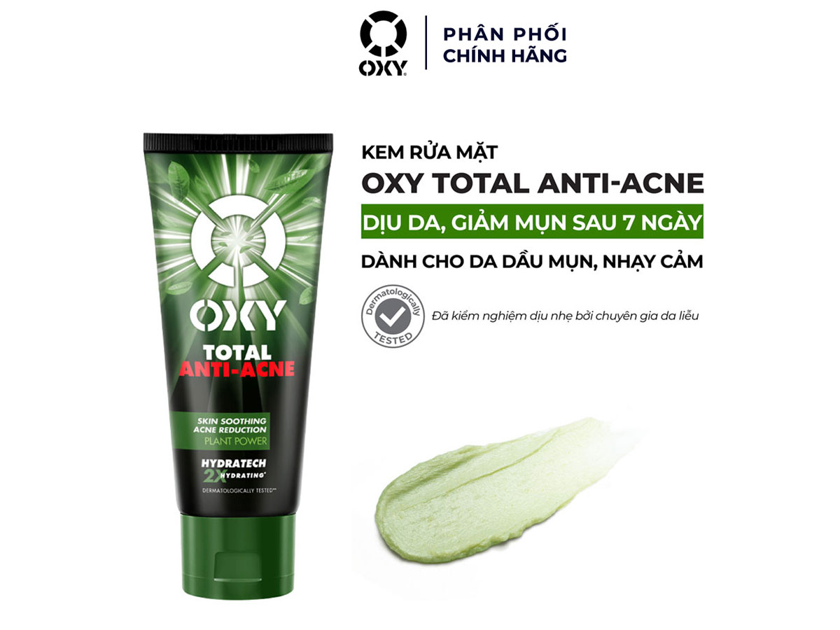 Sữa rửa mặt Oxy Total Anti-Acne