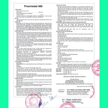 Praxinstad 400 1 Thuốc Praxinstad 400