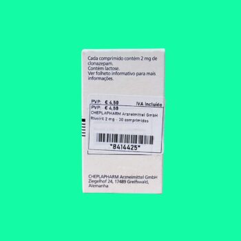 Thuốc Rivotril 2mg Comprimidos CHEPLAPHARM