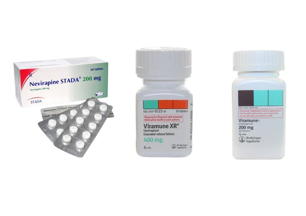 Chế phẩm trên thị trường chứa Nevirapine