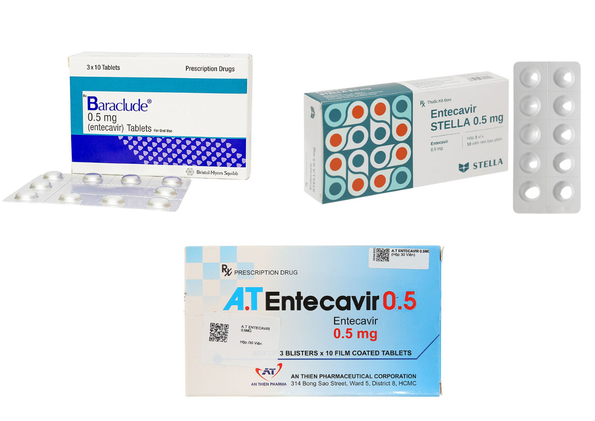 Chế phẩm trên thị trường chứa Entecavir
