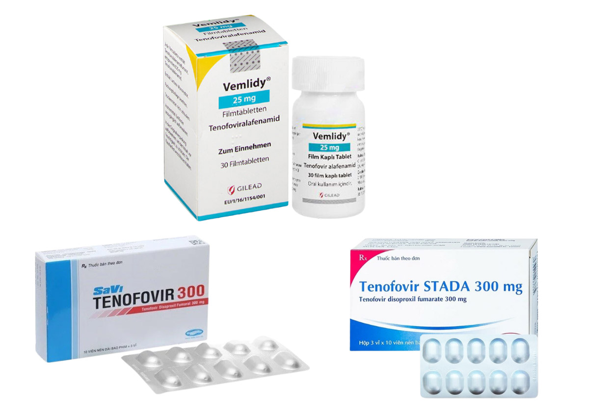 Chế phẩm trên thị trường chứa Tenofovir