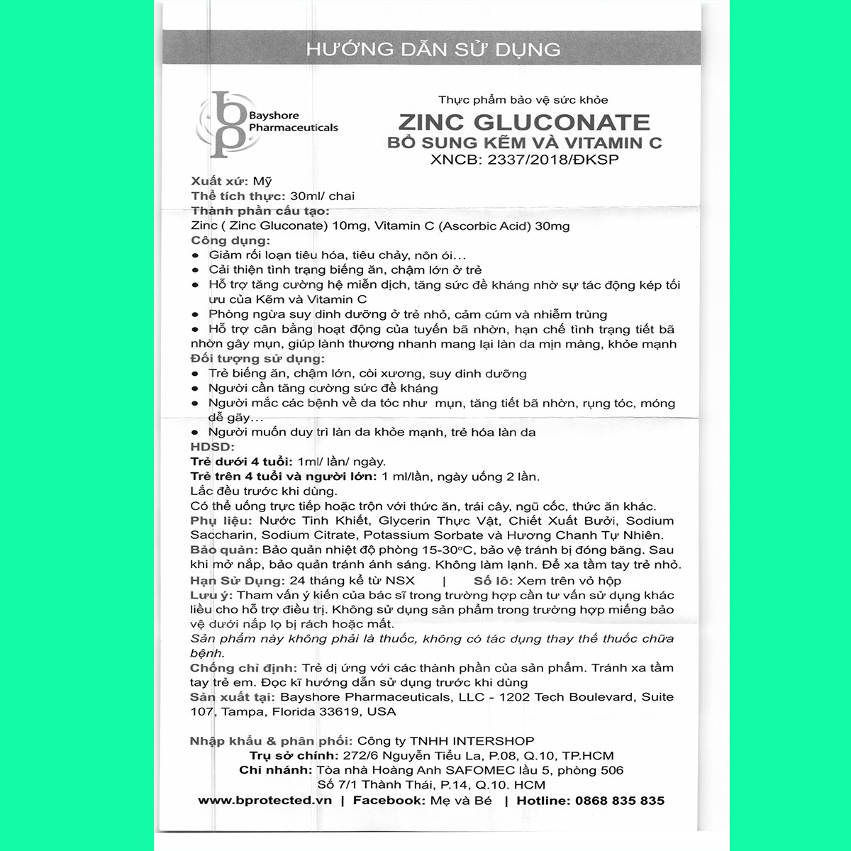 thuoc-zinc-gluconate-bprotect-8 ZinC Gluconate Bayshore