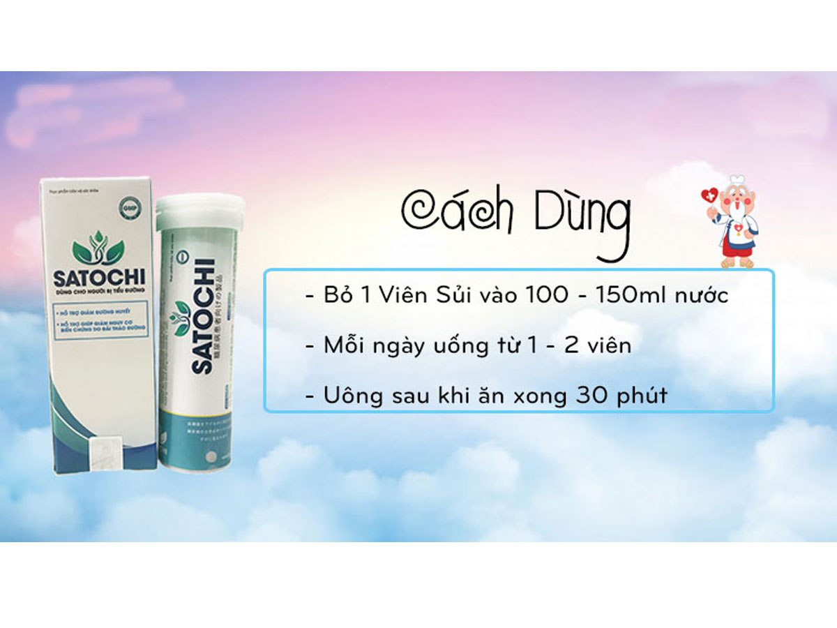 Viên Sủi Satochi (lọ 20 viên) 23 Viên Sủi Satochi (lọ 20 viên)