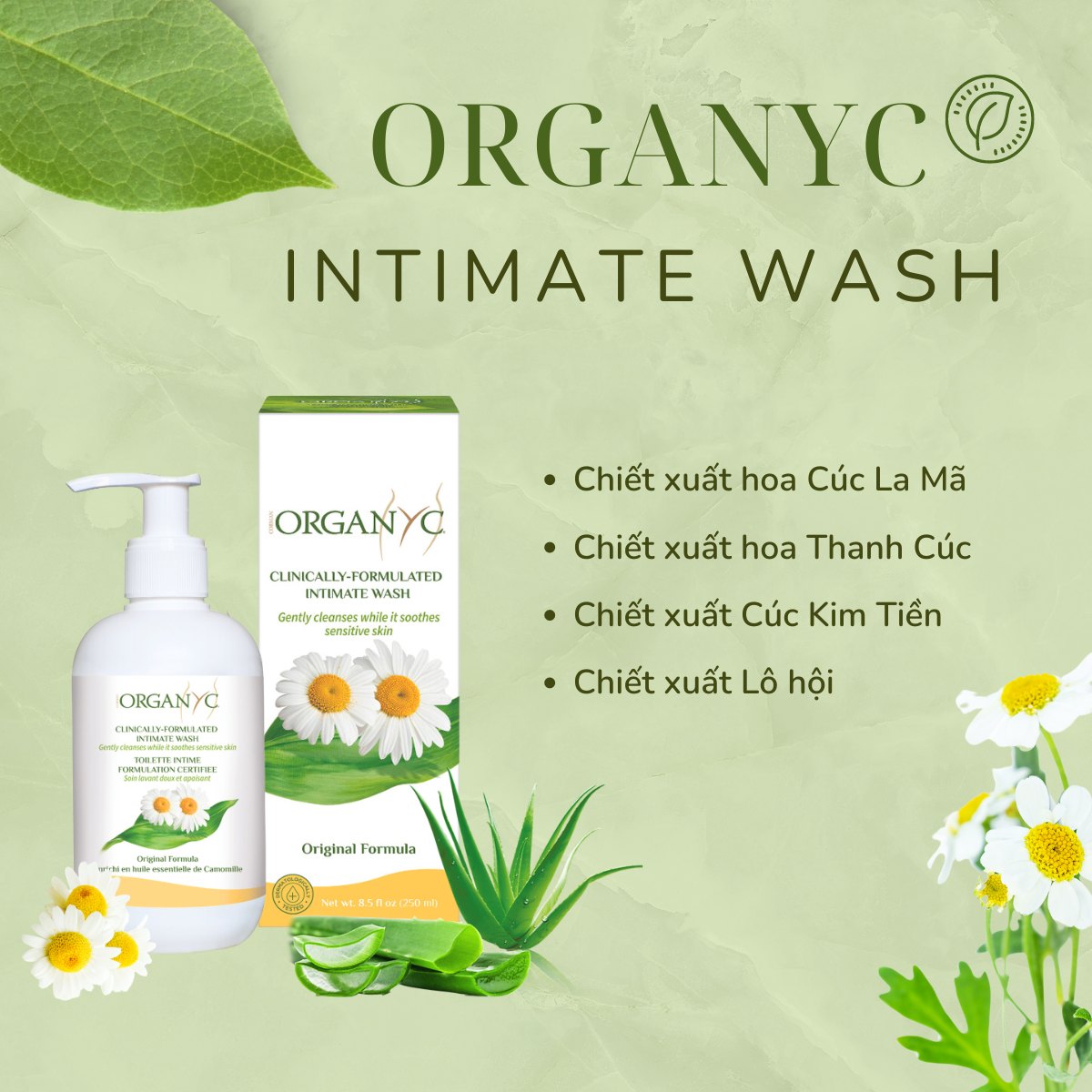 Dung dịch vệ sinh Organyc Intimate Wash 13 Dung dịch vệ sinh Organyc Intimate Wash