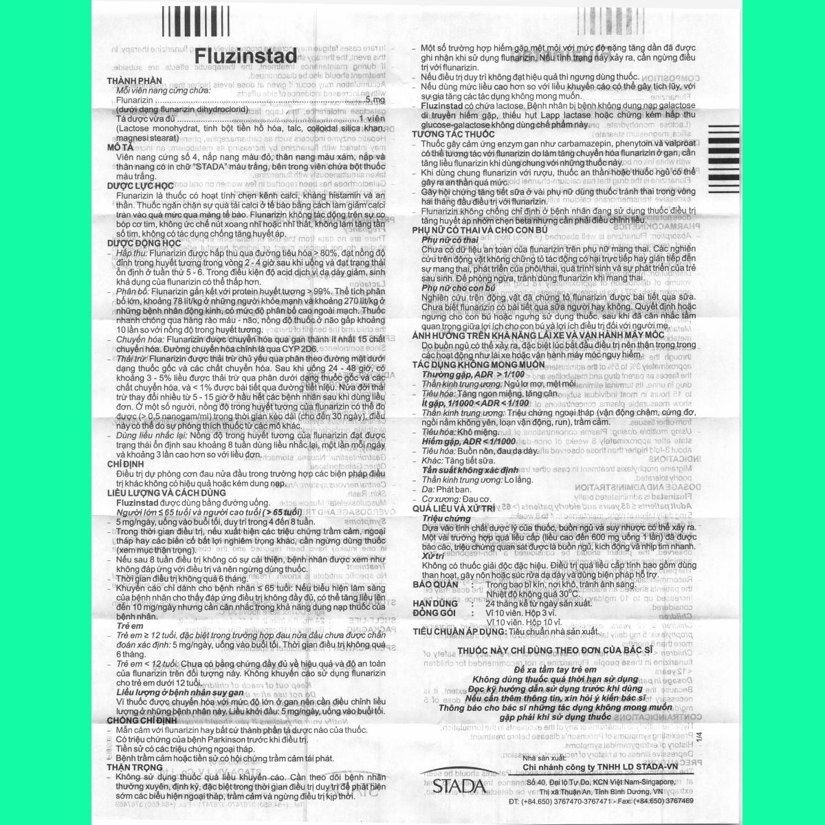 fluzinstad-5mg-8 Thuốc Fluzinstad 5mg