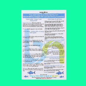 Healthy Care Fish Oil 1000mg Omega 3 6 Healthy Care Fish Oil 1000mg Omega 3