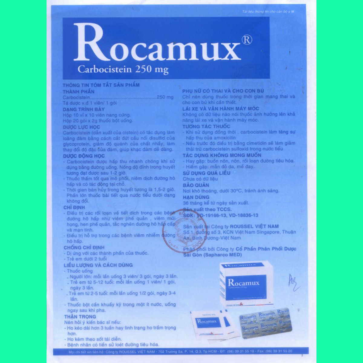 rocamux-4 Thuốc Rocamux 250