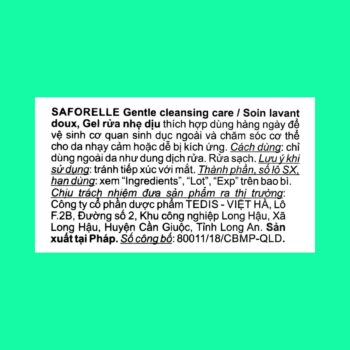 Dung dịch vệ sinh Saforelle 11 Dung dịch vệ sinh phụ nữ Saforelle