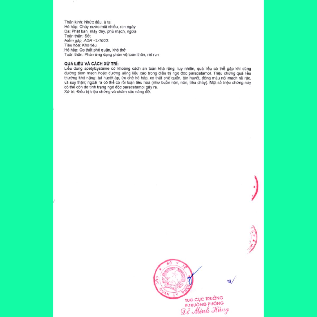 Acemuc 200mg (cốm) (2) Thuốc Acemuc 200mg (cốm) tiêu nhầy, long đờm