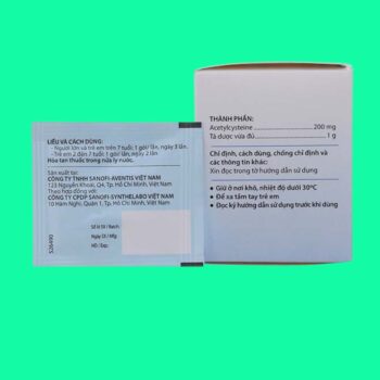 Acemuc 200mg (Cốm) 3 Thuốc Acemuc 200mg (cốm) tiêu nhầy, long đờm