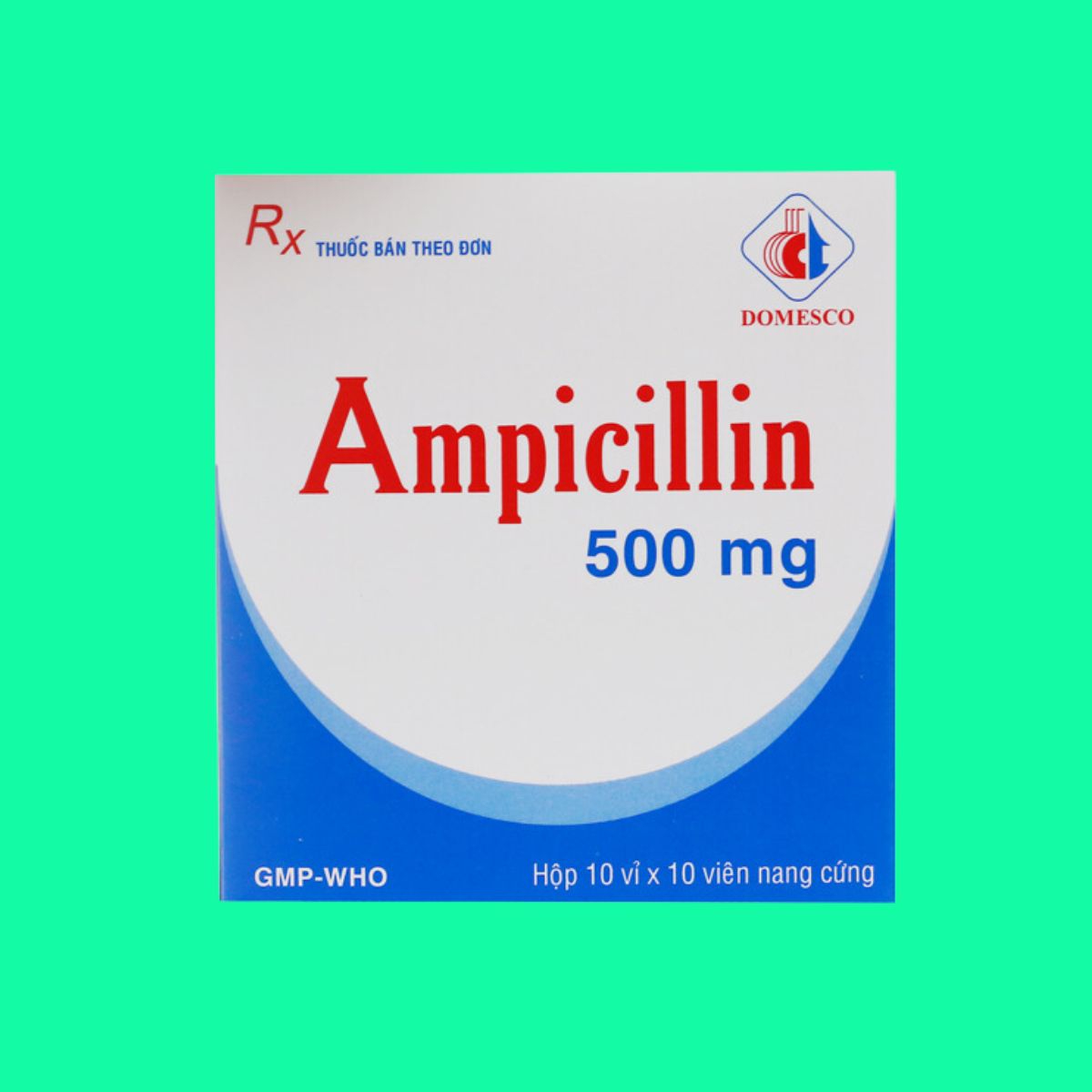 Ampicillin 500mg Domesco-2 Ampicillin 500mg Domesco điều trị nhiễm khuẩn