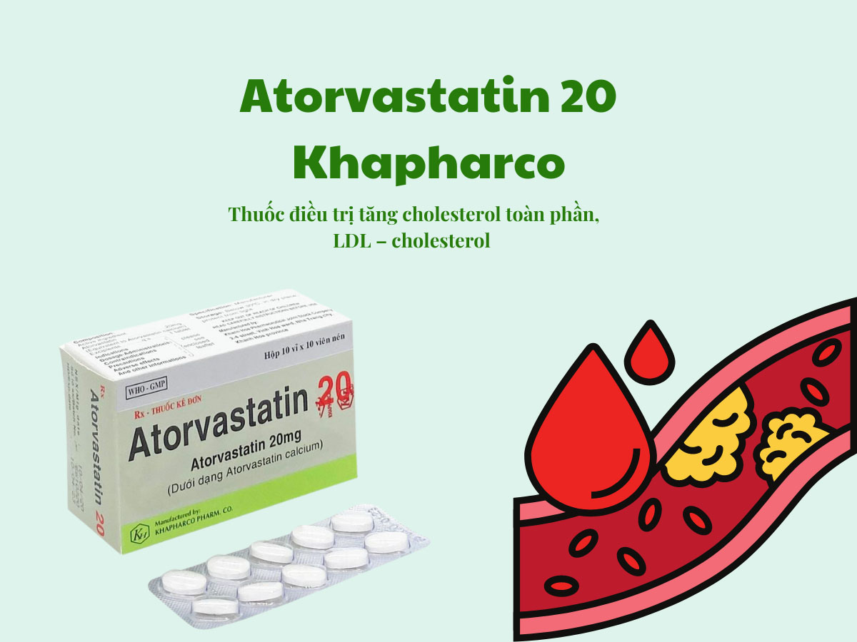 Atorvastatin 20 Khapharco