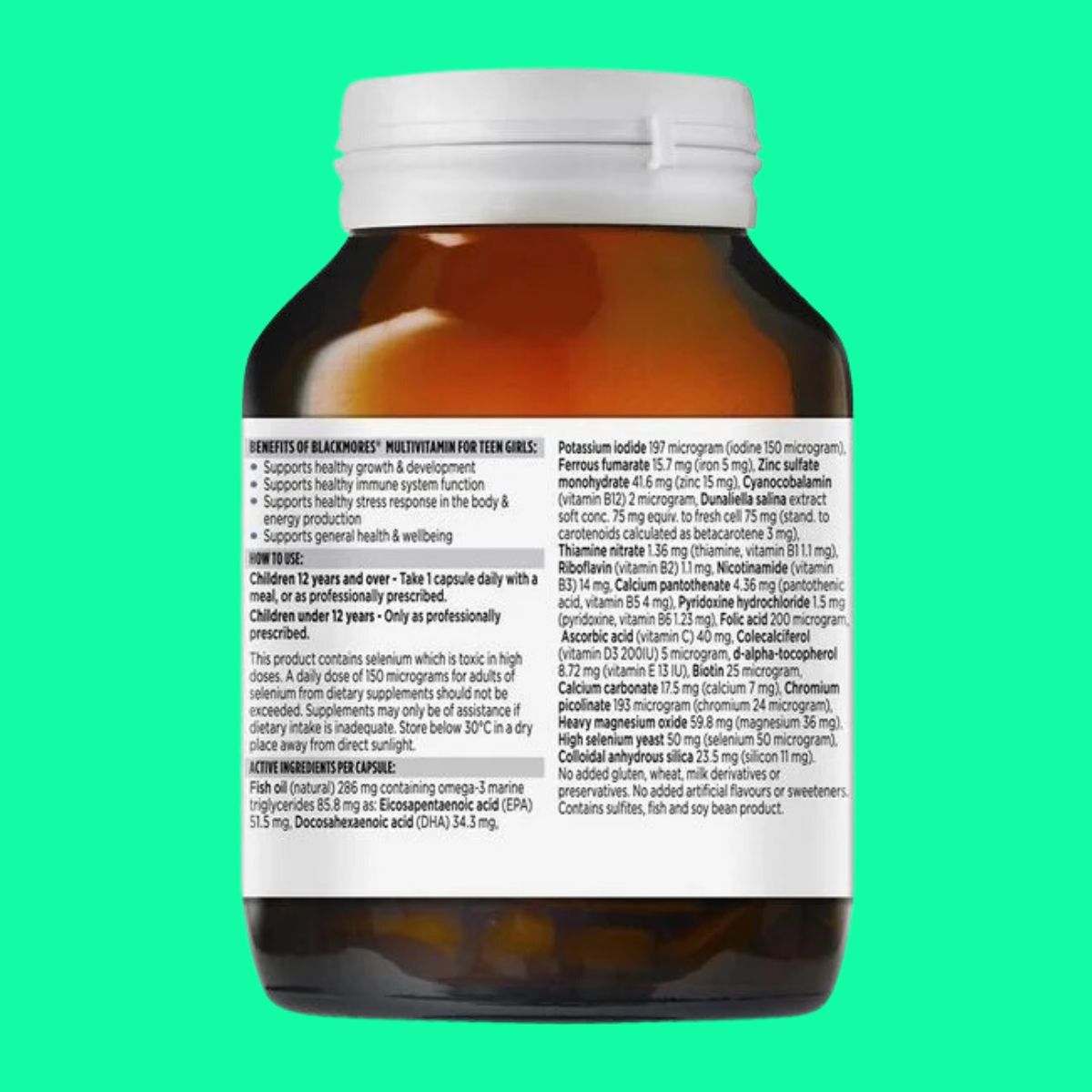 Blackmores Multivitamin For Teen Girls (5) Blackmores Multivitamin For Teen Girls bổ sung dinh dưỡng cho bé gái giai đoạn dậy thì