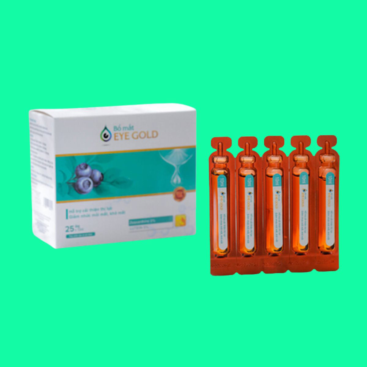 Bo Mat Eye Gold - 1 Bổ Mắt Eye Gold hộp 25 ống