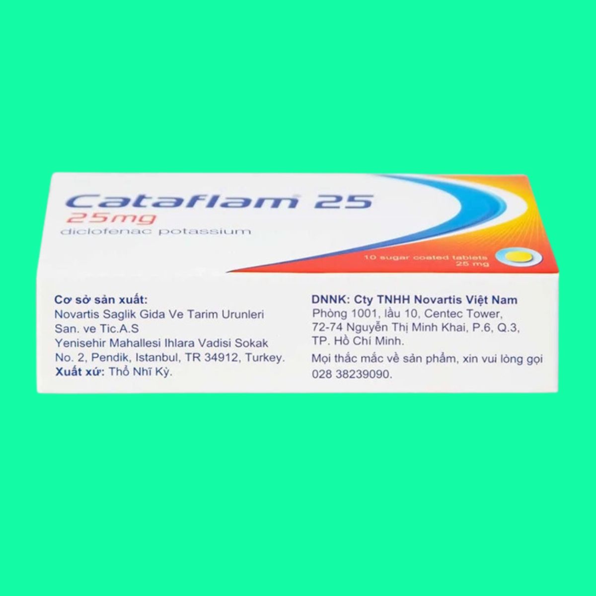 Cataflam 25 (4) Cataflam 25 trị viêm đau xương khớp